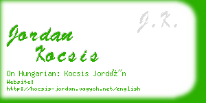 jordan kocsis business card